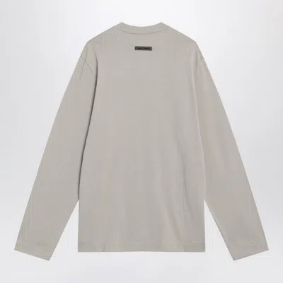 Essentials Logo Patch Long-sleeved T-shirt In Gray