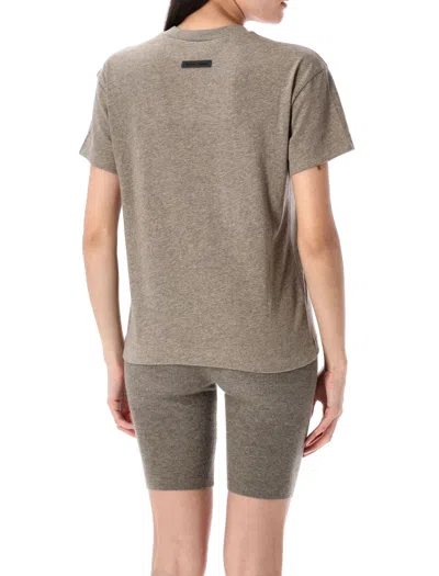 Essentials Fear Of God   Grey Cotton-blend T-shirt In Brown