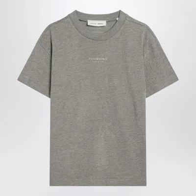 Essentials Fear Of God  Grey Cotton-blend T-shirt In Gray