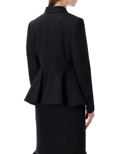 Fendi Fitted Peplum Jacket Tailored Design In Black