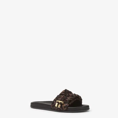 Fendi Feel Slide Fussbett In Animal Print