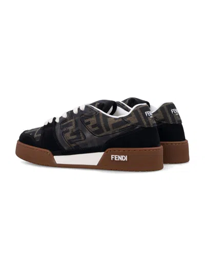Fendi Match Ff Jacquard Low-top Sneakers In Multi