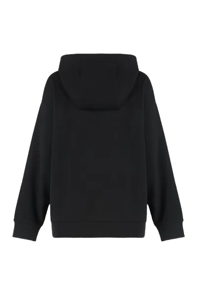 Fendi Women Oversize Cotton Sweatshirt In Black