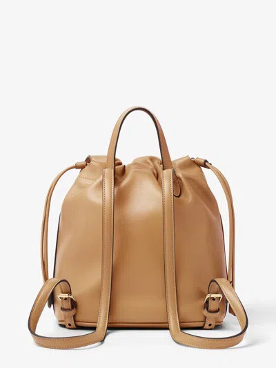 Fendi Ff Clasp Leather Backpack Medium Size