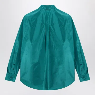 Fendi Jade Green Silk Shirt Women