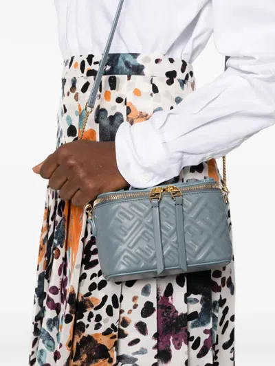 Fendi Vanity Leather Crossbody Bag With Ff Motif