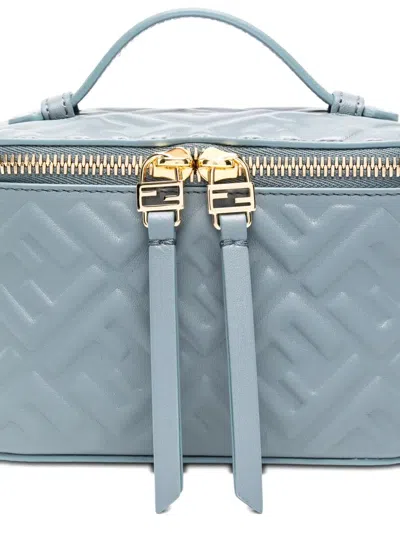 Fendi Vanity Leather Crossbody Bag With Ff Motif