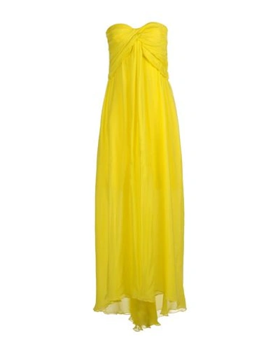 Shop Msgm Formal Dress In Yellow