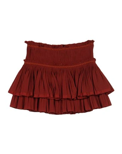 Isabel Marant Mini Skirt In Rust