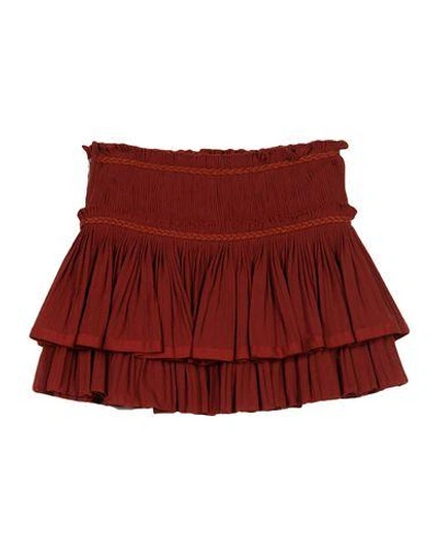 Shop Isabel Marant Mini Skirt In Rust