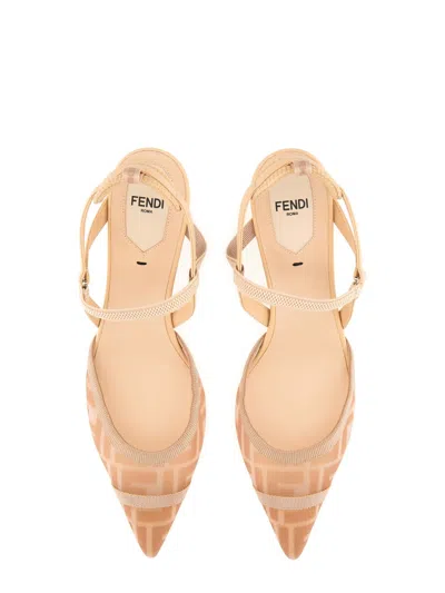 Fendi Slingback Hummingbird Lite In Neutral