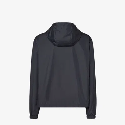 Fendi Midnight Blue Polyester Reversible Windbreaker In Blue