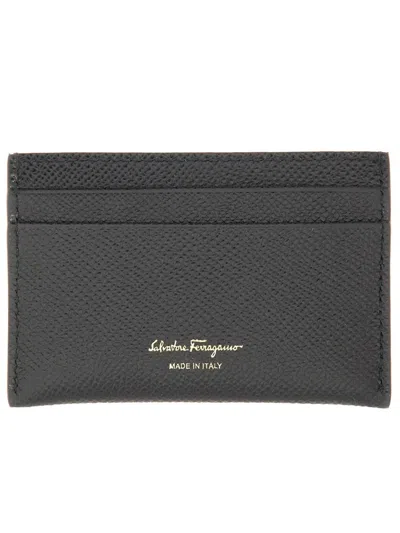 Ferragamo Women Porta Carte Gancini In Black