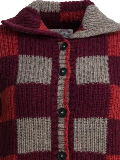 Filson Checkered Wool Cardigan In Multi