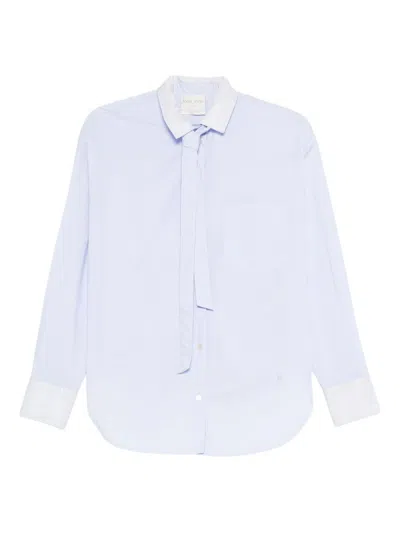 Forte Forte Oversized Cotton Poplin Shirt In Animal Print