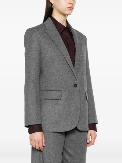Forte Forte Wool Single-breasted Jacket In Gray