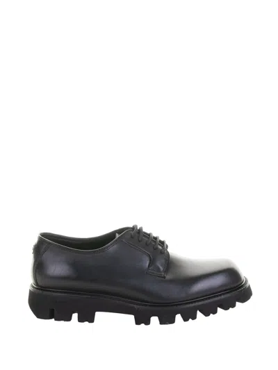 Fratelli Rossetti Black Leather Derby
