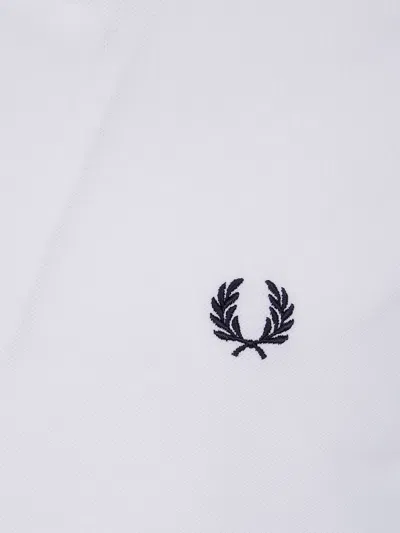 Fred Perry Laurel Wreath-embroidered Polo Shirt In White