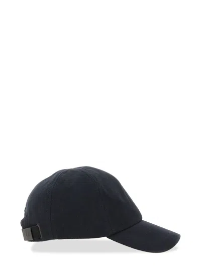 Fred Perry Logo-embroidered Hat In Blue