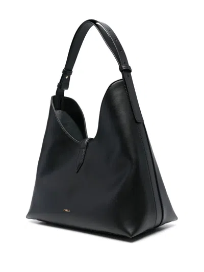 Furla Borsa Goccia M Hobo Nera In Black