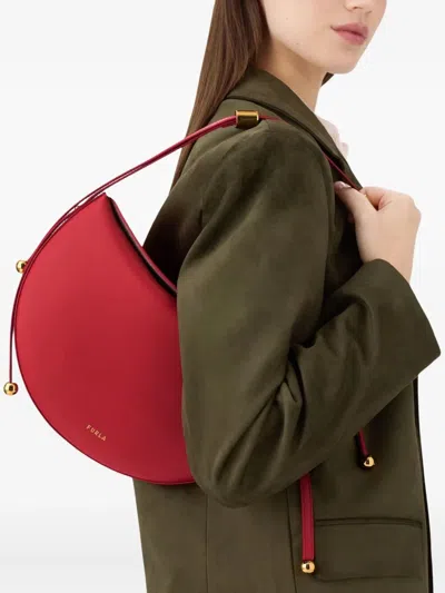 Furla Gucci  Black Leather Belt With Gold Gg Marmont Buckle