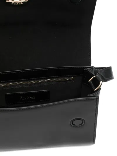 Furla Black Leather Bags In Black