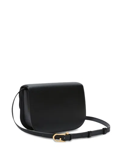 Furla Black Leather Bags In Black