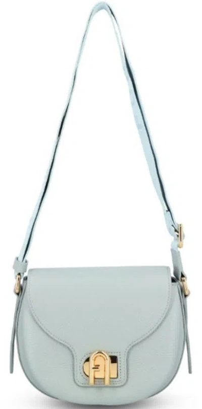 Furla Desert Leather Bags In Blue