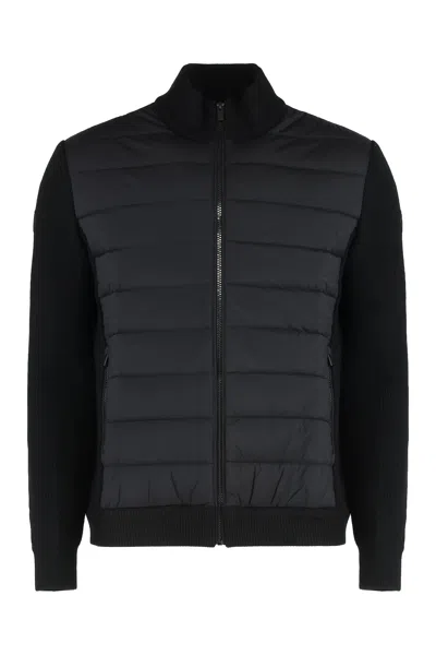 Fusalp Lissandre Cardigan With Padded Panels In Black