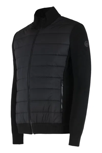 Fusalp Lissandre Cardigan With Padded Panels In Black