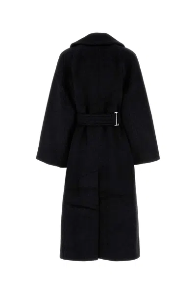 Ganni Grey Trenches And Coats In Black