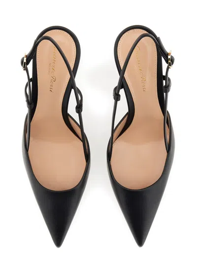 Gianvito Rossi Pumps Ribbon With Back Strap In Black