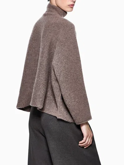 Giorgio Armani Mud Cashmere Oversize Sweater In Multi