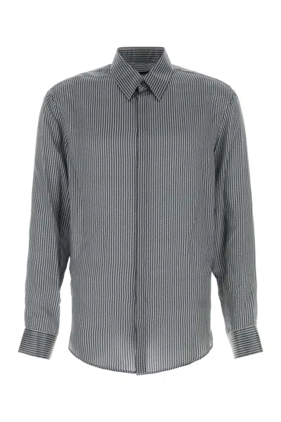 Giorgio Armani Brunello Cucinelli Tailored Blazer In Twill Fabric In Gray