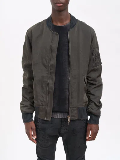 Giorgio Brato Nylon Bomber Over In Green