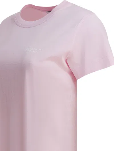 Givenchy Logo Printed Crewneck T-shirt In Purple