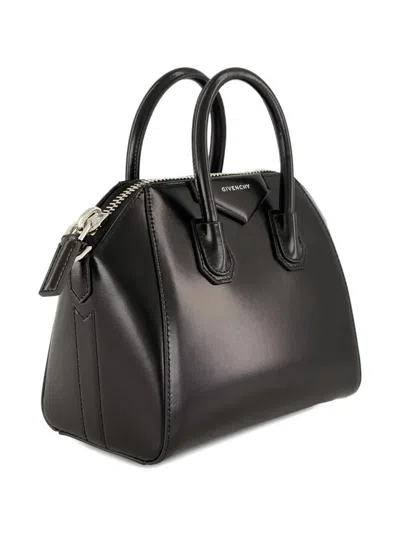 Givenchy Antigona Leather Mini Handbag In Black