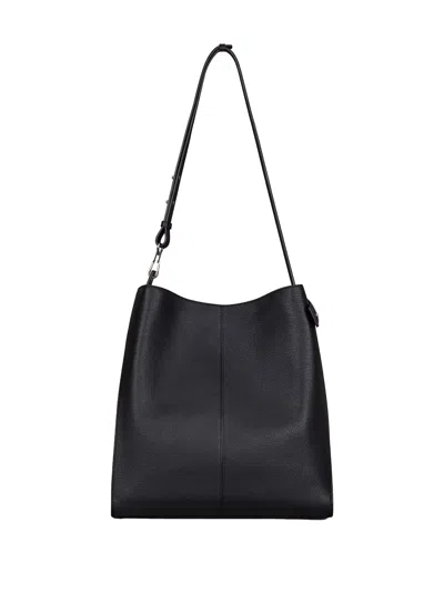 Givenchy Medium Grained Leather Belted Shoulder Bag In Black
