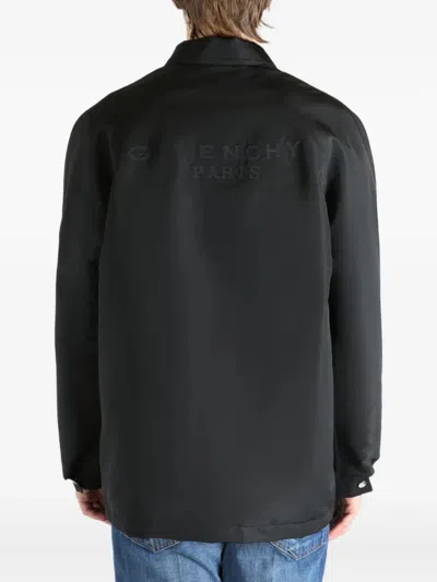 Givenchy Relaxed Fit Jacket Drawstring Hem In Black