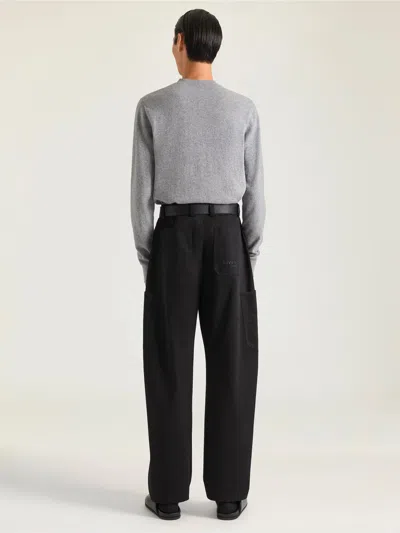 Givenchy Couture Seam Trousers In Cotton Embroidered  Paris In Black