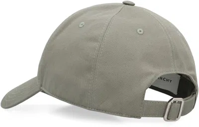 Givenchy Paris Embroidered Cap In Cotton In Gray