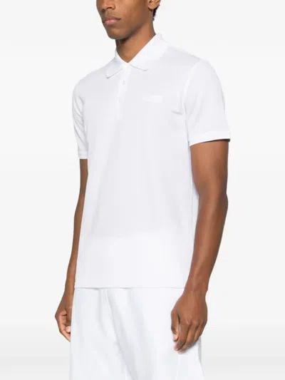 Givenchy Cotton Polo Shirt Featuring Short Sleeves And Collar In White
