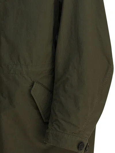 Givenchy Stamp Cotton-blend Raincoat In Green