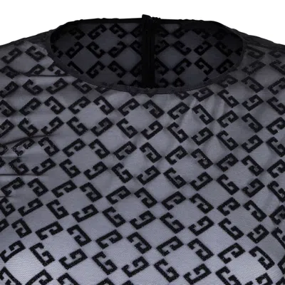 Givenchy Monogram Stretch Bodysuit In Blue