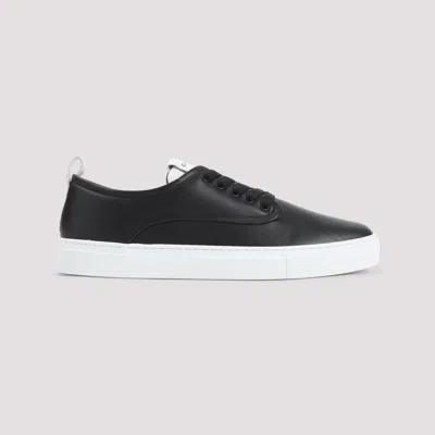Givenchy New City Leather Low Sneakers Shoes In Black