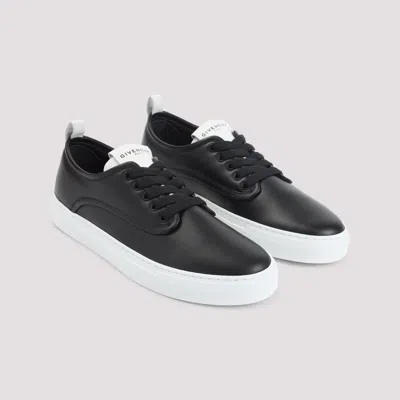 Givenchy New City Leather Low Sneakers Shoes In Black