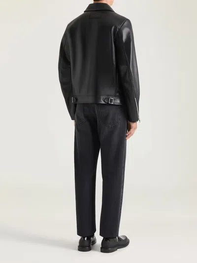 Givenchy Couture Seam Straight Fit Shadow Washed Jeans In Black