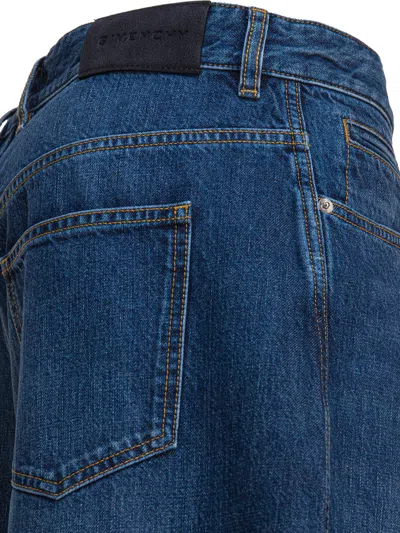 Givenchy Washed Wide-leg Jeans In Blue