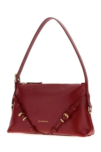 Givenchy Mini Voyou Buckle-detail Leather Tote Bag In Red