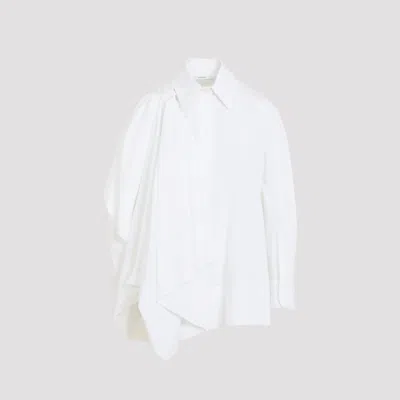 Givenchy White Draped Shirt In White